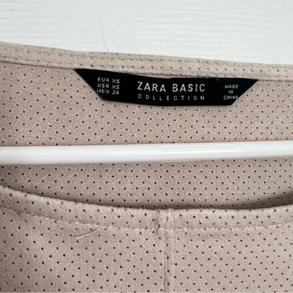 Zara Basic Collection | Beige Perforated Tired Fa… - image 6